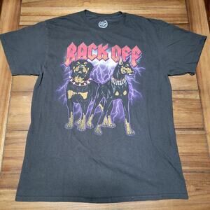 DOM Black Unisex Tee "Back Off" Guard Dogs - Size Large
